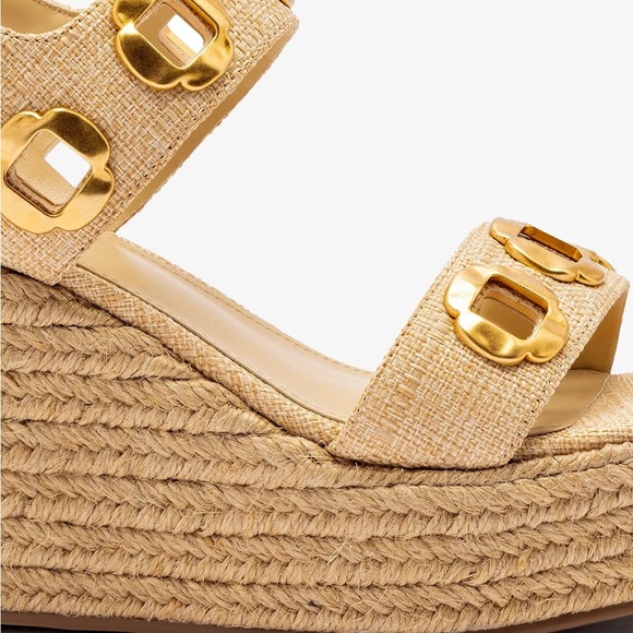 Larroude Milan Espadrille In Beige Raffia - Picture 6 of 13